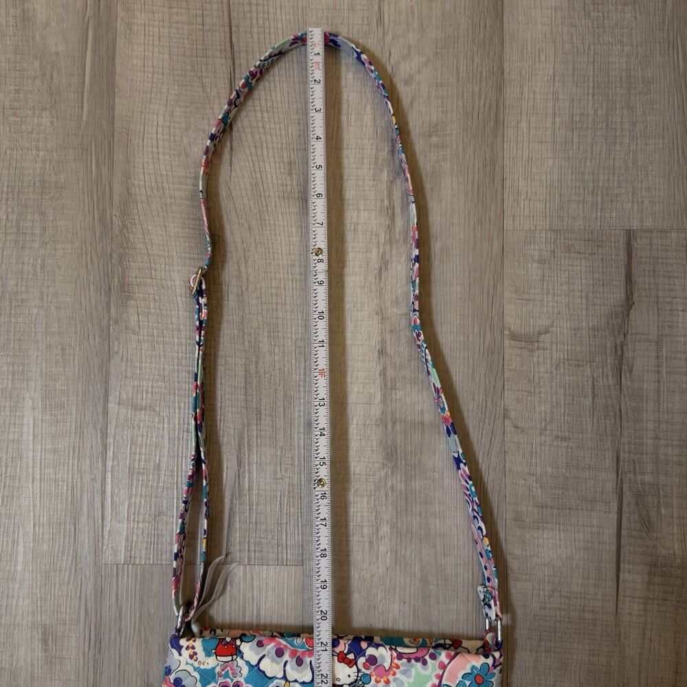 Vera Bradley Hello Kitty Paisley Triple Zip Hipster Crossbody Bag NWOT - Picture 16 of 16